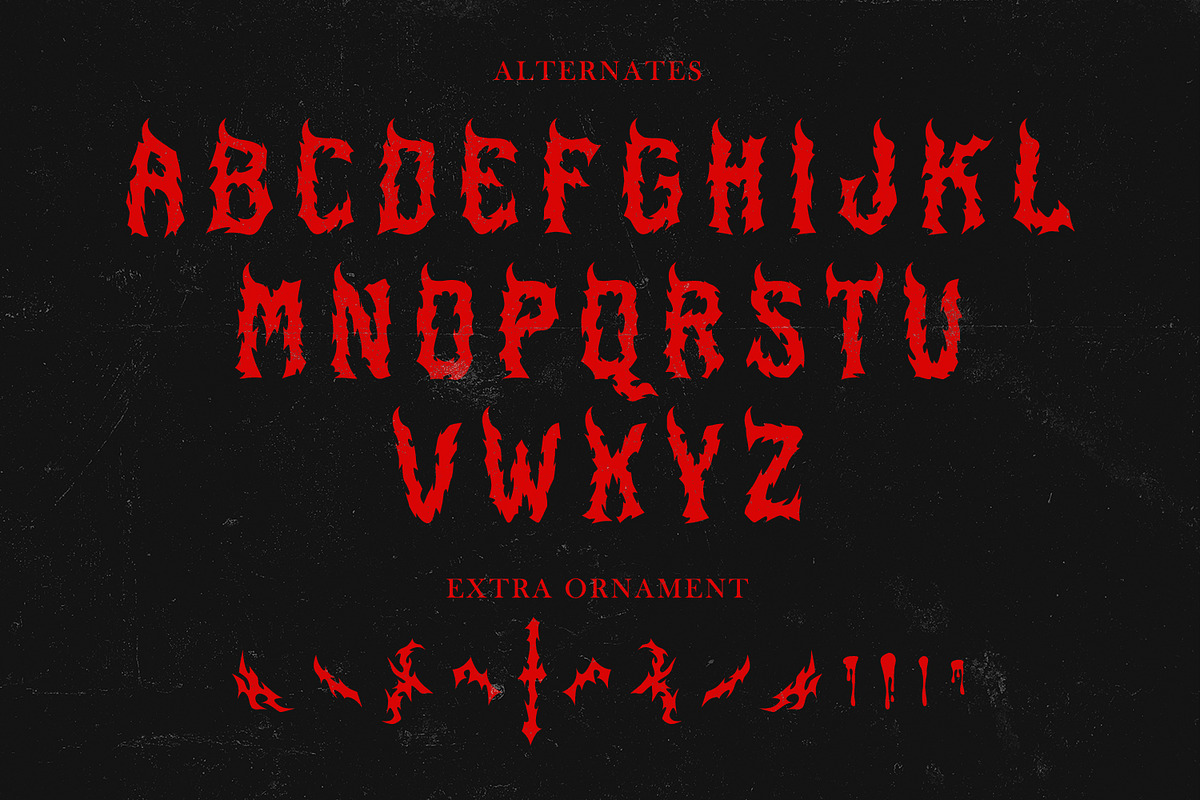 Bubblebloods, a Blackletter Font by HATFSTUDIO (Photo 9 of 9)