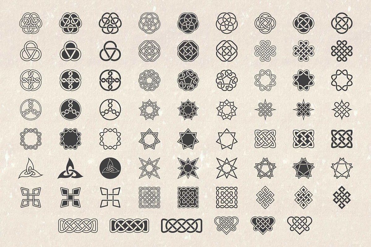 Celtic Knots & Ornaments Bundle 2, a Decorative Illustration by Seaquint (Photo 5 of 8)