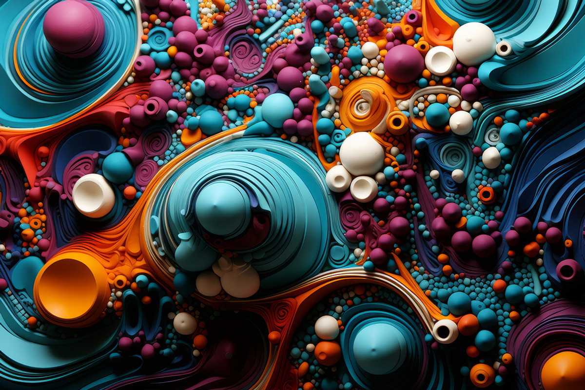 Creative waves. 23 images, a Decorative Illustration by Handmadefont (Photo 5 of 9)