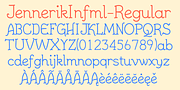 JennerikInfml, a Handwritten Font by Ingrimayne Type (Thumbnail 5 of 8)