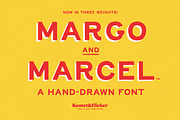 Margo and Marcel - A Hand-Drawn Font, a Sans Serif Font by Komet & Flicker (Thumbnail 1 of 15)