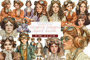 Vintage Kids Steampunk Ephemera, an Illustration by DreamArtGraphic (Thumbnail 1 of 4)