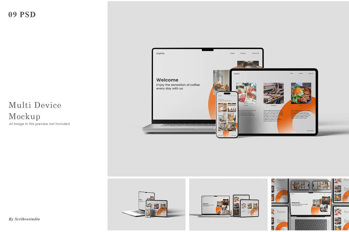 Multi Device Mockup, a Device Mockup by scribrostudio (Photo 1 of 10)