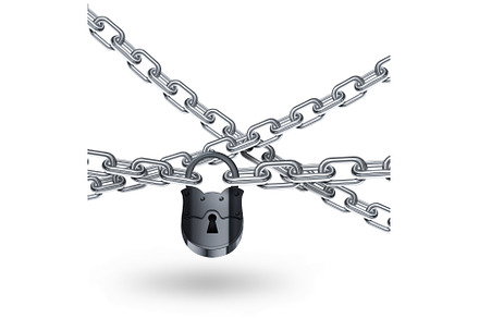 chain and padlock, an Abstract Photo by BazziBa♥