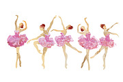 Pink ballet.watercolor, a Person Illustration by art_mouse (Thumbnail 6 of 7)