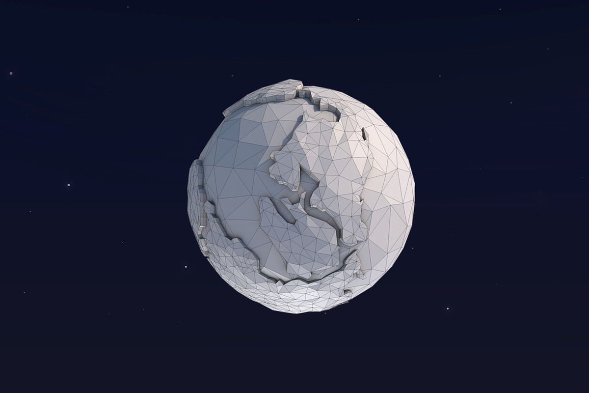 Low Poly Earth, an Environmental 3D Model by CreativeeArt (Photo 10 of 12)