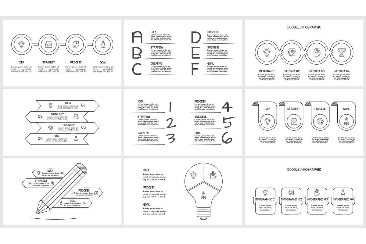 Set Doodle Presentation Canva preview 5