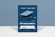 Minimalist Graduation Invitation, a Card Template by graphicook (Thumbnail 1 of 3)