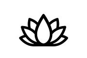 Lotus Flower Silhouette Vector Bundl, an Illustration by Creativeshirt (Thumbnail 44 of 51)