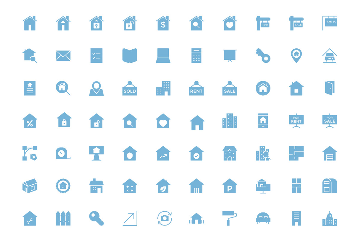 125+ Real Estate Vector Icons preview 3