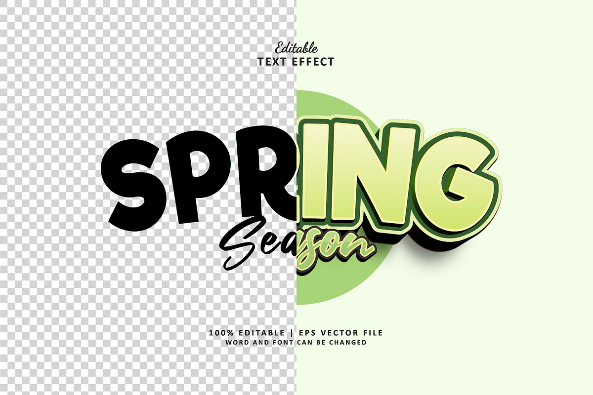 Text Effect Spring, a Layer Style Add-On by Navy Graphic (Photo 2 of 2)