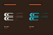 Genie - Op art font, a Font by SelfBuild Type (Thumbnail 4 of 19)