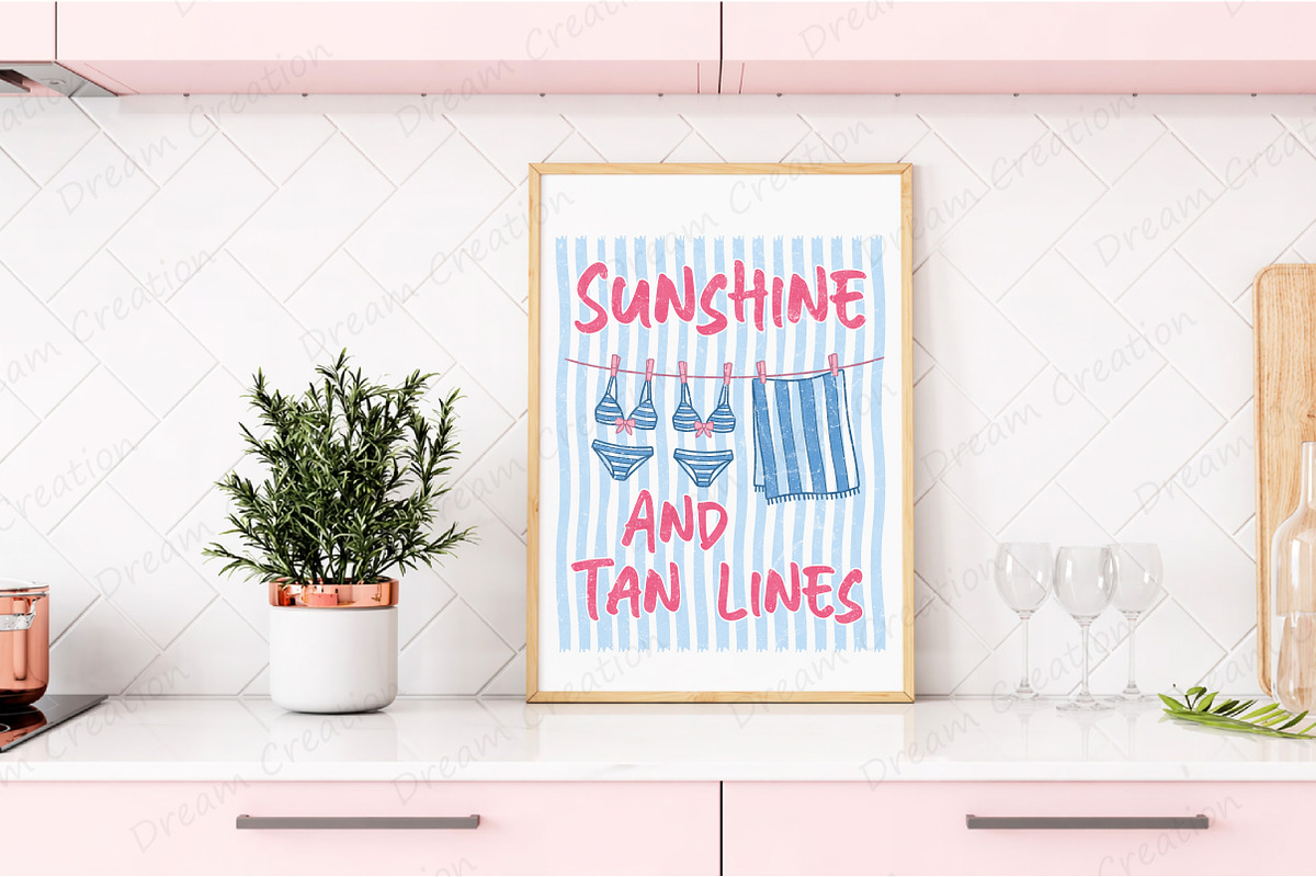 Summer Beach PNG Hand Drawn Line Art, an Illustration by Dream Creation (Photo 5 of 7)
