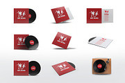 Vinyl Record Sleeve Mock-Up, a Product Mockup by Se٧enStudio (Thumbnail 1 of 9)