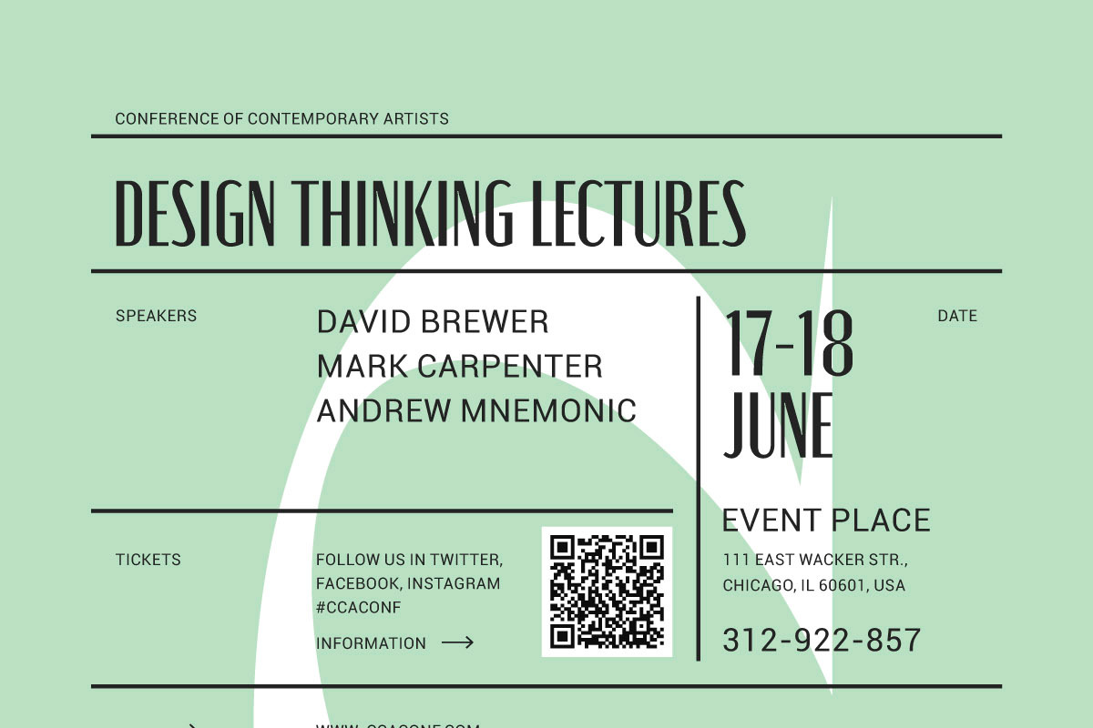 Design Conference Event Poster, a Flyer Template by Danil Polshin (Photo 6 of 9)