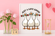Just A Love Goose PNG, Valentine's, an Illustration by Canvas Craft (Thumbnail 6 of 7)