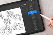 Dogs & Humans Procreate stamps pack, a Brush Add-On by ArtPavo (Thumbnail 2 of 4)