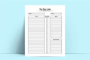 To Do List Task Journal KDP Interior