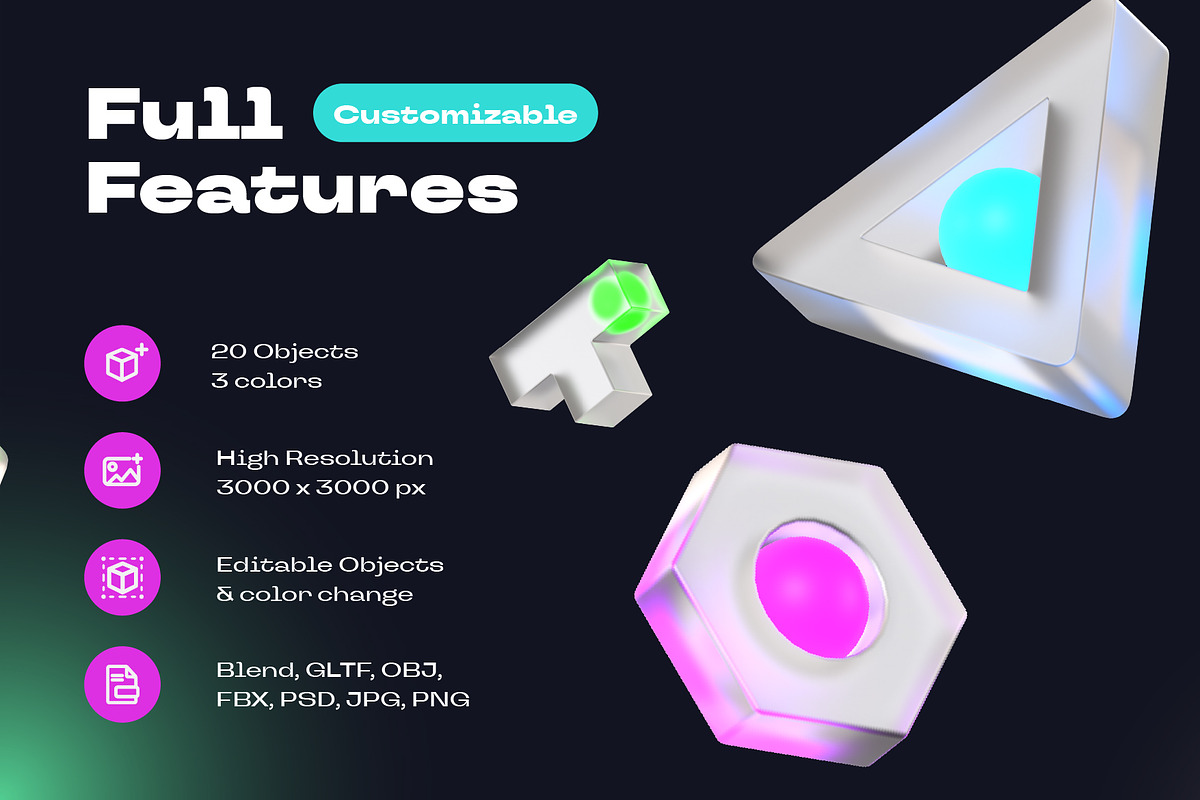Abstract Morphic 3D, an Object 3D Model by kerismaker (Photo 2 of 8)