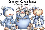 Christmas Clipart Bundle, an Illustration by Pixels.Craft (Thumbnail 1 of 6)