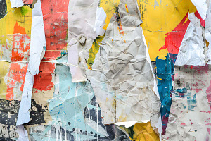 Torn Paper Collage Texture