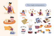 Coffee Shop Hand Drawn Clipart, a Decorative Illustration by Heartwarming Art (Thumbnail 2 of 9)