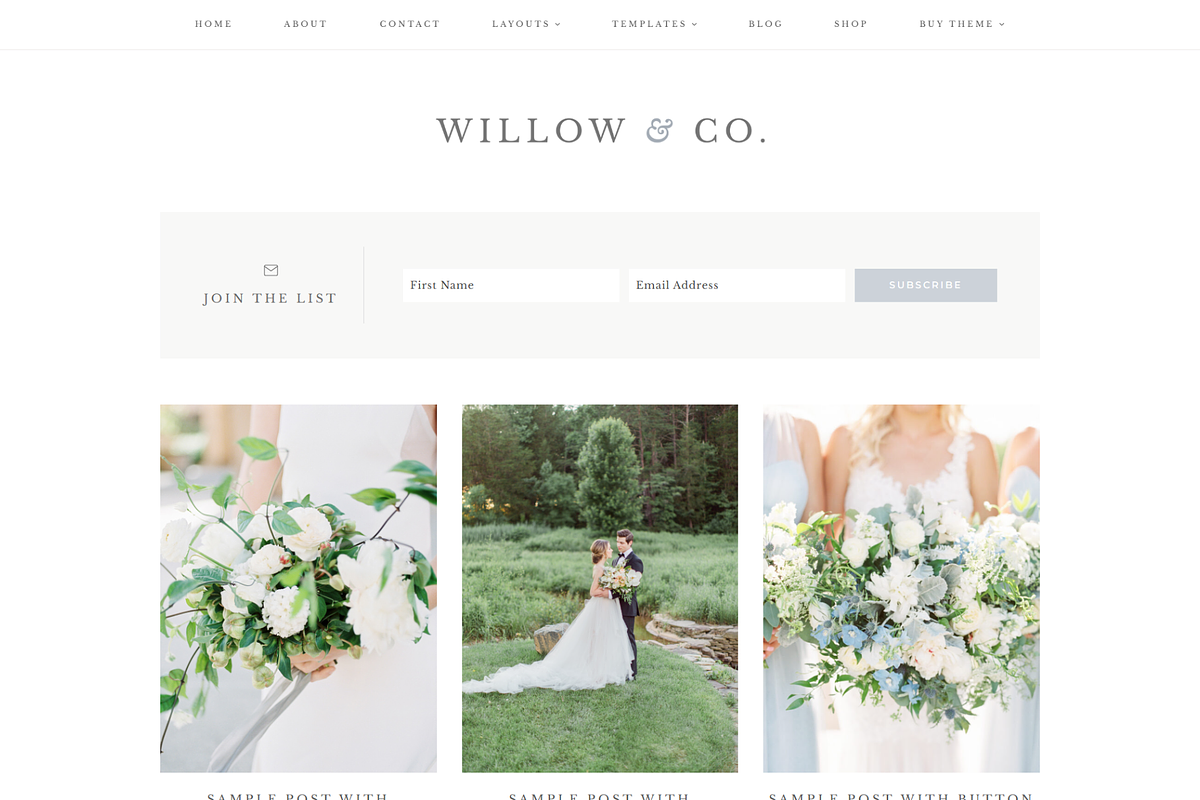 Feminine WordPress Theme | Willow, a WordPress Template by Hello Chic Designs (Photo 2 of 4)