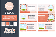 E-Mail Signature Templates Canva, an Email Template by florasfabrica (Thumbnail 1 of 3)