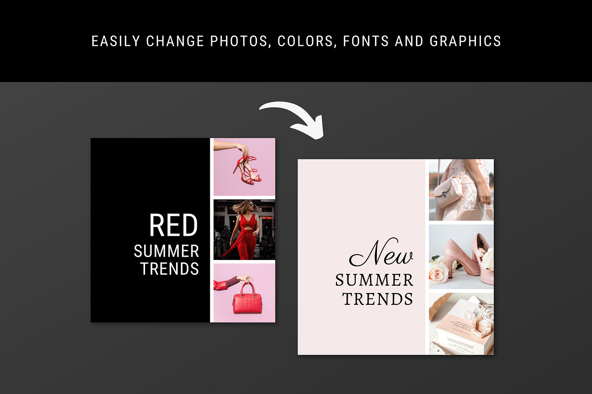 Fashion Templates Canva Instagram, a Social Media Template by DeeBeeDesign (Photo 4 of 7)