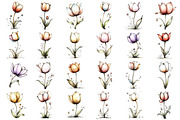Whimsical Spring Tulip Flower Clipar, an Illustration by designcity5 (Thumbnail 2 of 5)