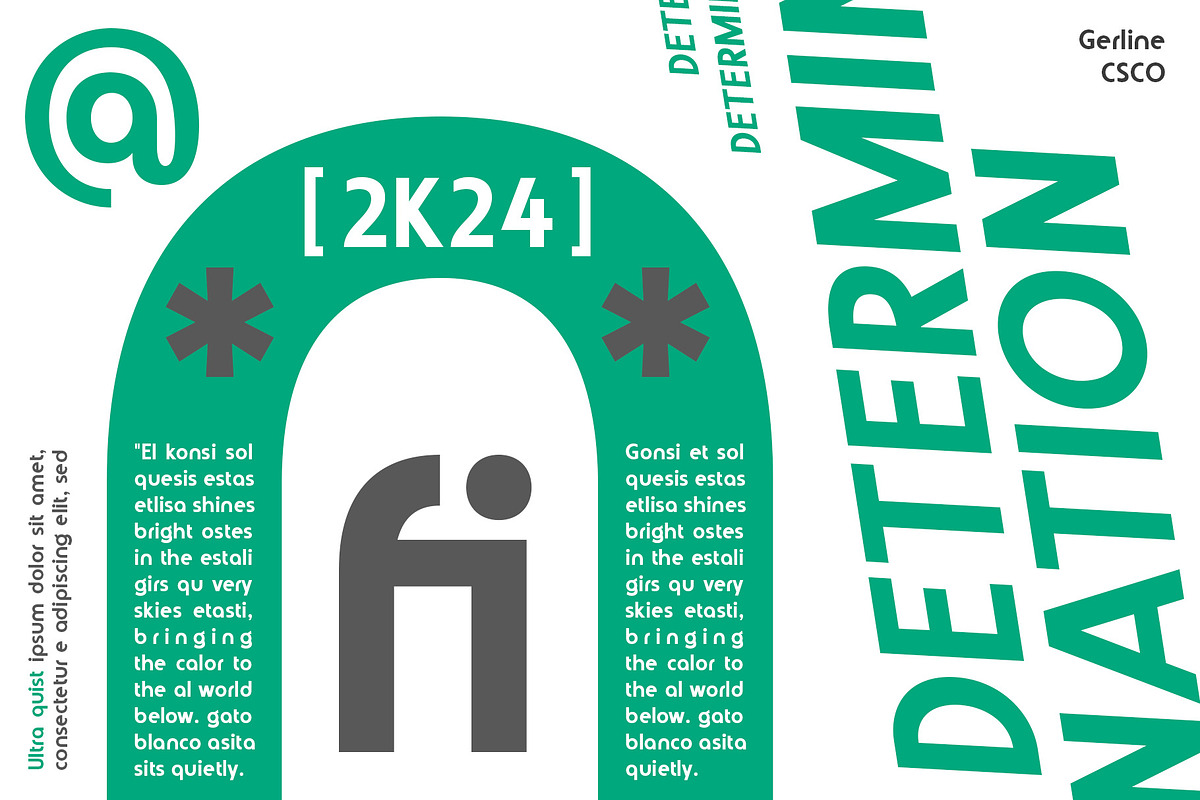 Gerline – Contemporary Sans, a Sans Serif Font by Craft Supply Co. (Photo 2 of 8)