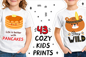 48 Cute Childish Prints Bundle, an Animal Illustration by Slavko Kahovsky