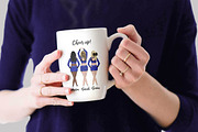 Cheerleaders Clipart, Girls clipart, a Person Illustration by LeCoqDesign (Thumbnail 8 of 8)