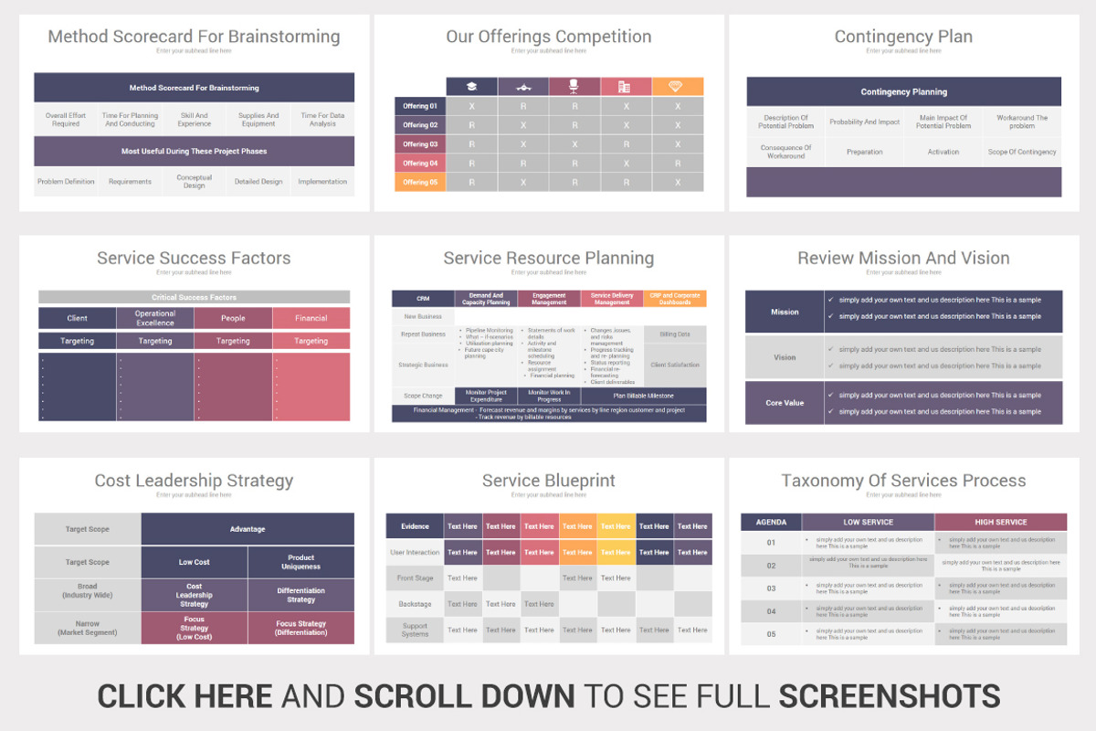 Creative Tables Google slides, a Presentation Template by OceanArt (Photo 16 of 28)