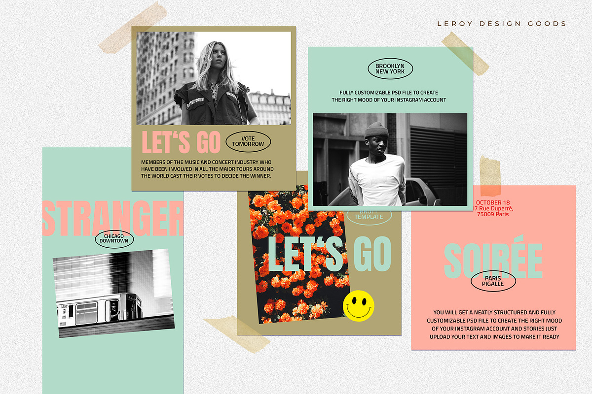 BRUTT - Instagram Branding Template, a Social Media Template by LEROY Design (Photo 2 of 7)