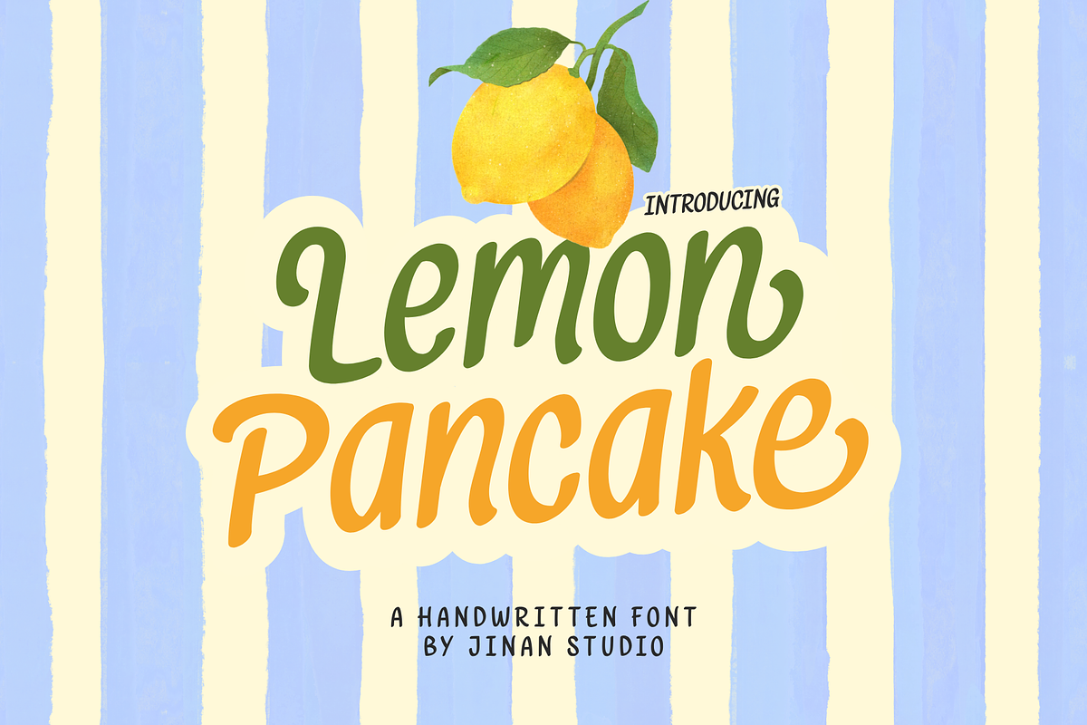 Lemon Pancake, a Handwritten Font by Ainun Jinan (Photo 1 of 12)