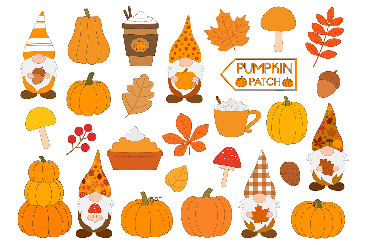 Fall Gnomes. Thanksgiving Gnomes, a Food Illustration by IrinaShishkova (Photo 2 of 5)