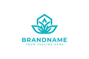 Lotus Home Logo, a Branding & Logo Template by Pray Art Design Studio