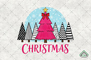 Pink Christmas Trees PNG, an Illustration by Craft Nest (Thumbnail 1 of 6)