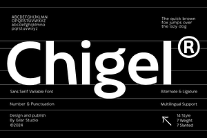 Chigel - Modern sans serif