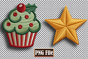 Christmas Embroidery Clipart Bundle, a Seasonal Illustration by protabsorkar11 (Thumbnail 7 of 10)