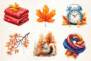 Autumn Chilly Morning Clipart, an Illustration by Dream Creation (Thumbnail 2 of 6)