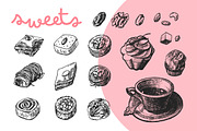 BIG set of food sketches, a Food Illustration by Steshnikova (Thumbnail 11 of 16)