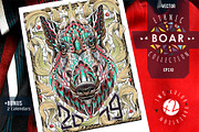 Ethnic Collection: Boar, an Animal Illustration by ArtoJoy (Thumbnail 1 of 6)