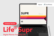 Life+ Supr Undated Digital Planner, a Presentation Template by Bichin (Thumbnail 1 of 9)