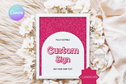 Hot Pink Doll Party Custom Sign, an Invitation Template by Digital_Mind (Thumbnail 1 of 6)