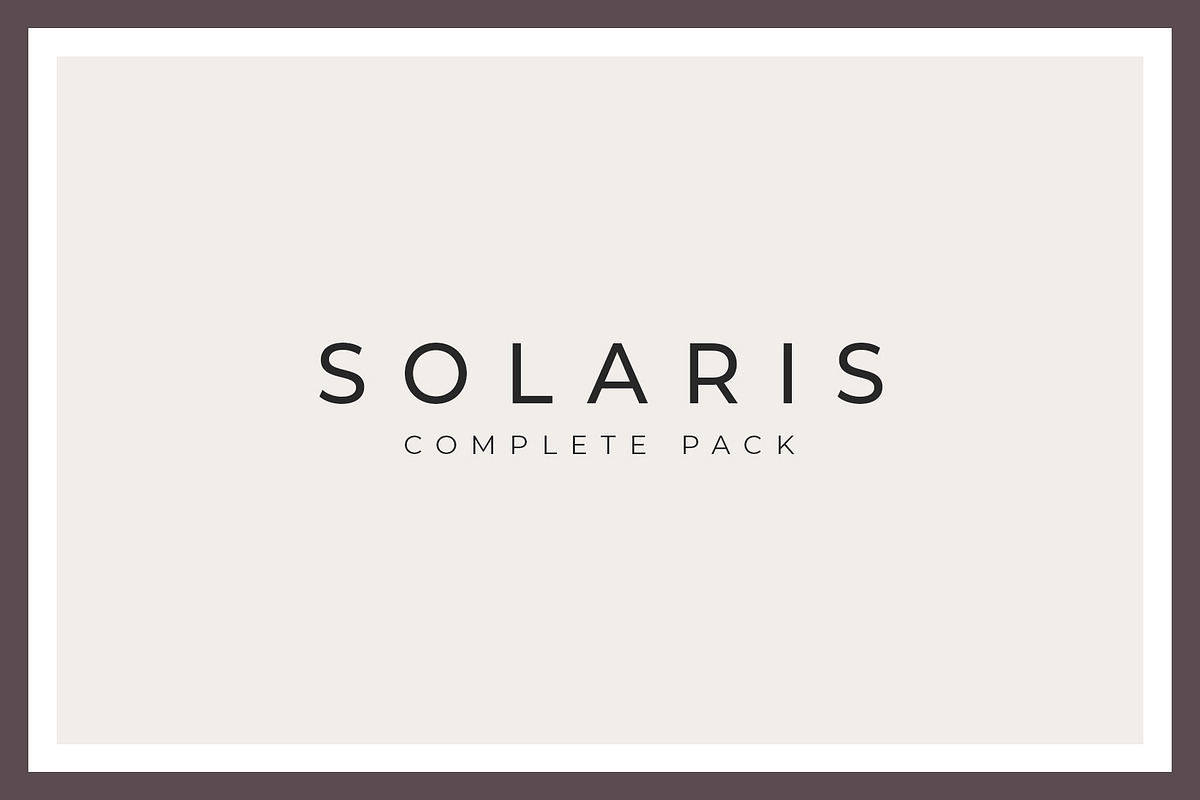 Solaris Complete Pack, a Brochure Template by SlideStation (Photo 1 of 9)