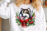 Christmas Dogs PNG Clipart Bundle, an Illustration by SinaCreation (Thumbnail 4 of 7)