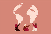 Women Save the Planet, a Person Illustration by Mary Long (Thumbnail 4 of 5)