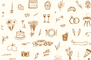 Whimsical Wedding Icon Bundle, an Object Graphic by Neptune Paper Co. (Thumbnail 2 of 2)